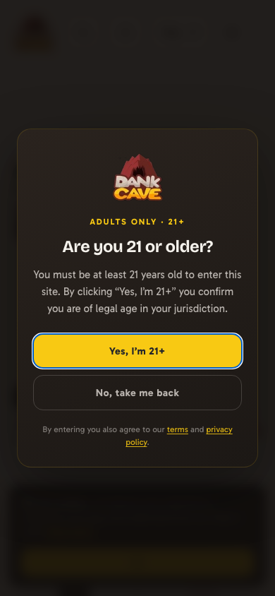 Age gate mobile